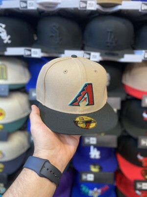 A's 59FIFTY キャップ サイズ7 1/4 New Era Arizona Diamondbacks Khaki/Black 59fifty Fitted Hat (Sz 7