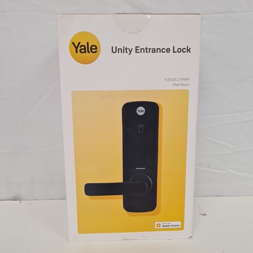 *NEVER USED* Yale Unity Entrance Lock - Matt Black YUR/DEL/1/MBK