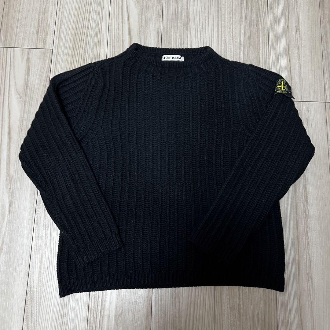 Vintage 1999 Stone Island Low Gauge Rib Knit Jumper Sweater Vintage 1999 Stone Island Low Gauge Rib Knit Jumper Sweater