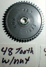 48 Tooth Ultra Thin Hi Performance Slot Car Spur Gear  Thrust Nut 5:40 Thread