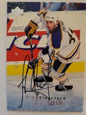 ALEXEI ZHITNIK 1996 UPPER DECK ON CARD AUTO CARD# S28