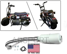 Center Exhaust Muffler for TrailMaster Storm 200 Minibike, USA Made!
