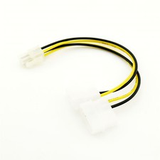 ATX 4 Pin EPS12V to Dual 4 Pin Molex Male Motherboard Power Supply Adapter Cable