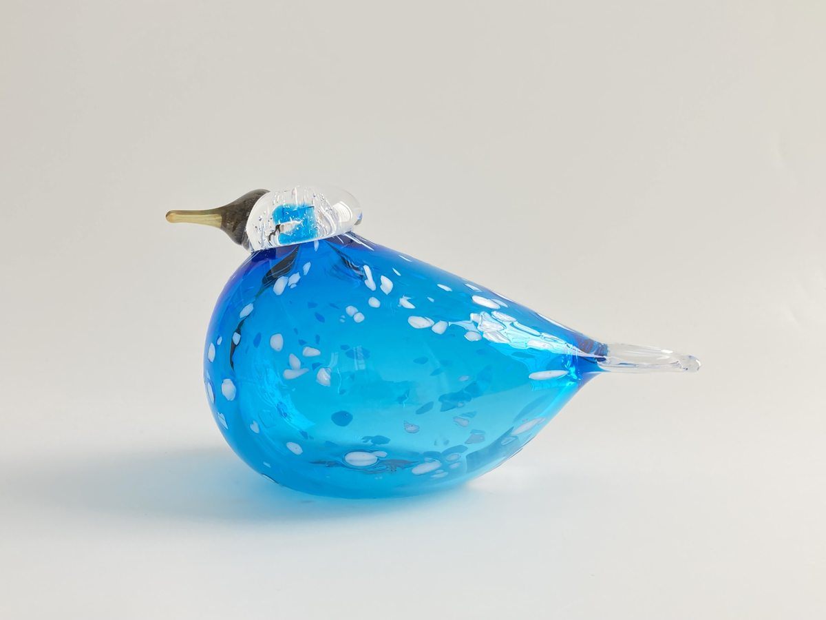 Oiva Toikka bird Blue Finch glass design Birds by Toikka Iittala