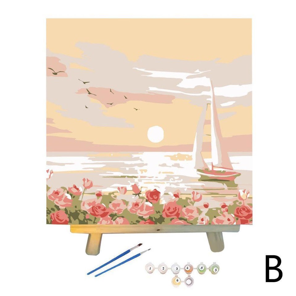 Digital Oil Painting Set—DIY Girl Gifts Handmade Landscape Painting