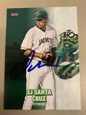 JJ Santa Cruz 2019 Augusta Green Jackets Signed Team Card