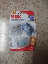 NUK 3pk Baby Infant Ortho Pacifiers Binky Soothers Glow Dark Paci 0-6m Silicone