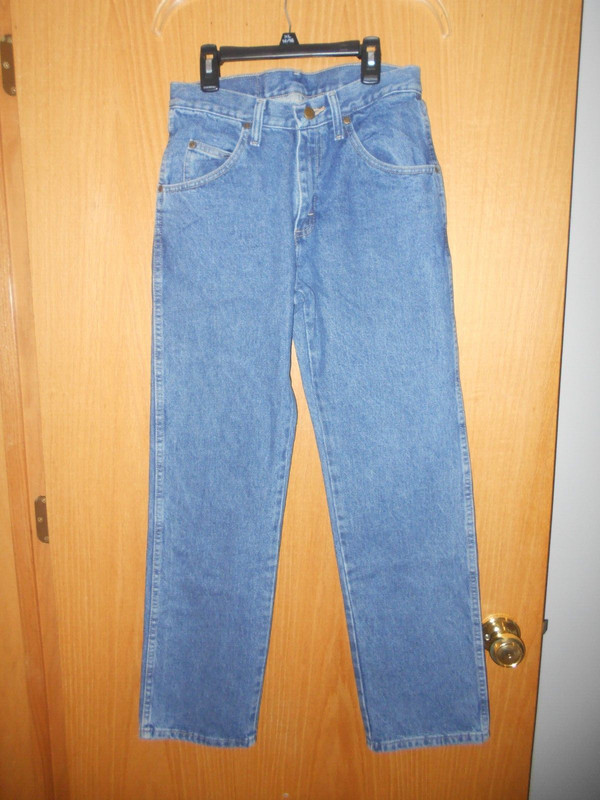 NEW MENS WRANGLER 5 STAR PREMIUM DENIM REGULAR FIT BLUE JEANS 100% COTTON 29X30
