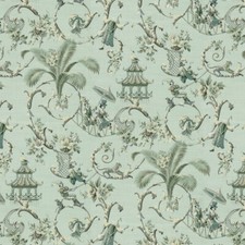 Waverly MANDARIN PROSE MOONSTONE 100 Cotton Novelty Toile Print Fabric
