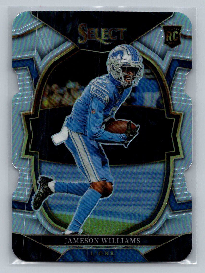 2022 Panini Select Silver Prizm Die Cut Jameson Williams #57 Detroit Lions