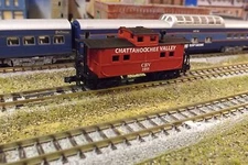 CHATTAHOOCHEE VALLEY CABOOSE  # CHV-2855  N-Scale Custom Painted Caboose