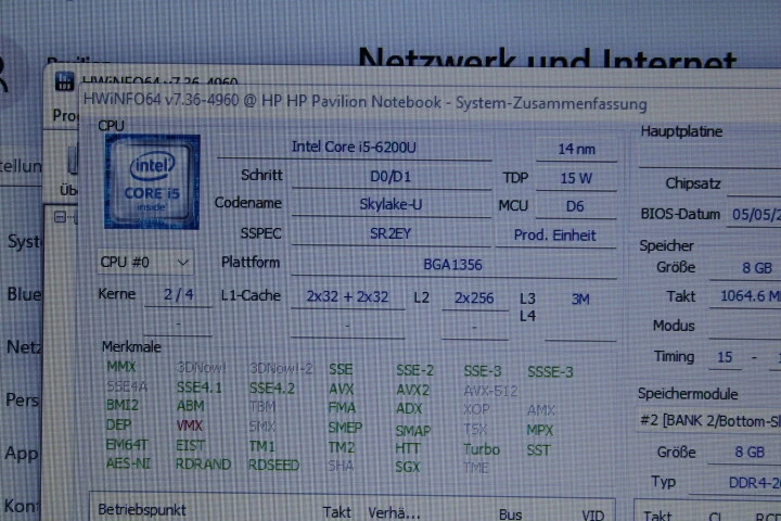 HP Pavilion i5-6200-8gb ram-256gb ssd(FL2455-R40) - Bild 3 von 4