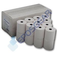 Image of 20 57mm x 57mm 57x57mm Single Ply Paper Cash Register Till Printer Receipt Rolls