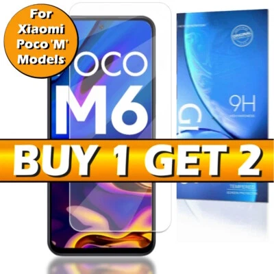 EPHONE HUT Gorilla Tempered Glass Screen Protector For Xiaomi Poco M2 M3 M4 M5 M5s M7 Pro