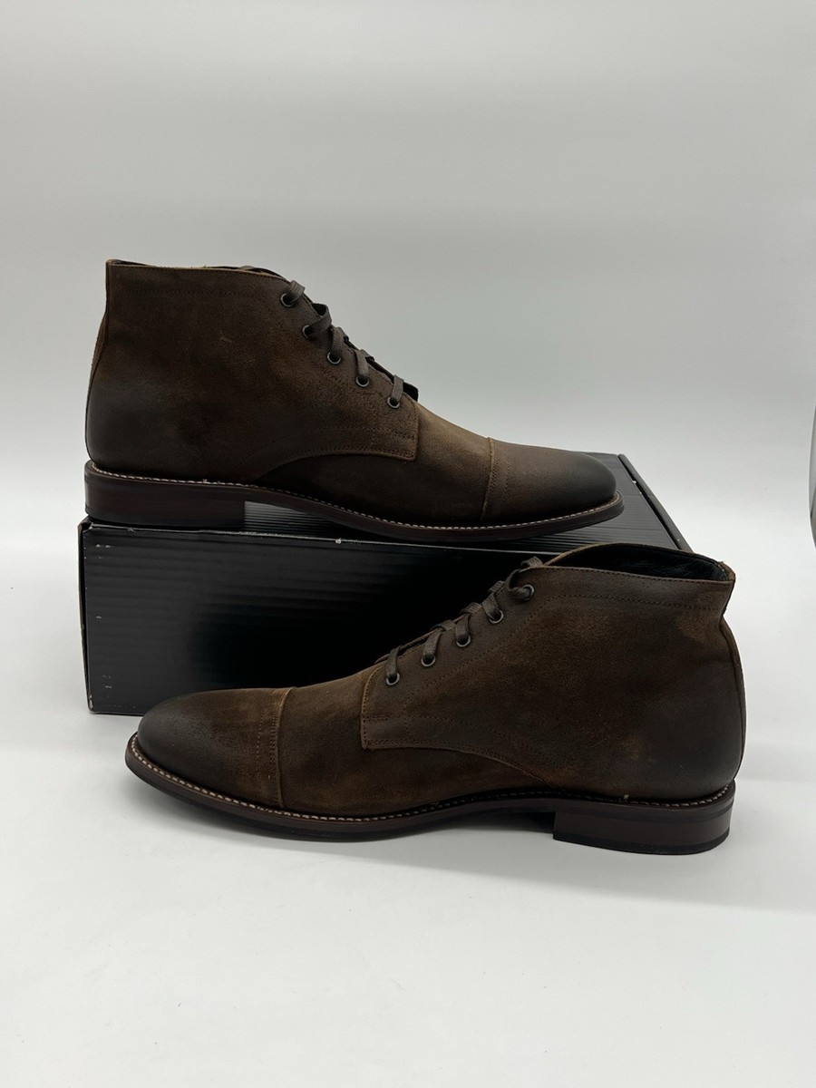 Thursday Boot Company Mens Sz 13 Cadet Cap Toe Mocha Suede lace Up