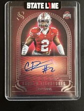 2025 Panini Silhouettes CALEB DOWNS Auto /199 🔥 1st Rd Pick OSU Buckeyes Rookie