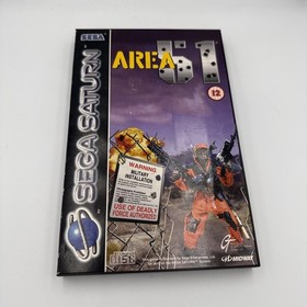 Sega Saturn Game - Area 51 complete with manual and registration card