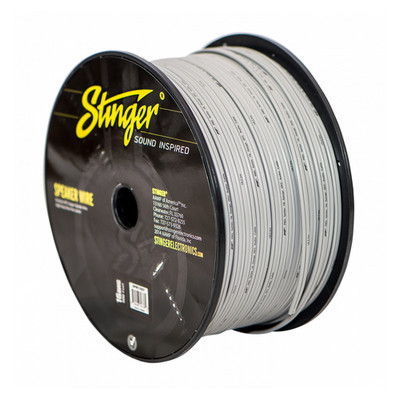 500' Stinger SPW516WH 16 Gauge Speaker Wire White Pure 100% OFC Car Audio Cable