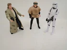 (3) Star Wars Endor Han Solo, Stormtrooper and Luke Skywalker Figures Lot!!