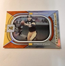 Terry Bradshaw 2021 XR Football  Vintage Moments Red /49 HOF. STEELERS 