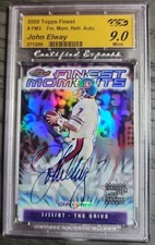 JOHN ELWAY 2000 Topps Finest FINEST MOMENTS Auto Refractor #FM3 DENVER BRONCOS