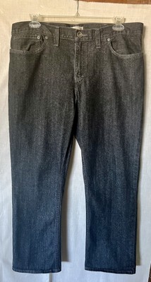 Route 66 38x29 Black Denim Retro Grunge Skater Outdoors Slim Straight Mens Jeans