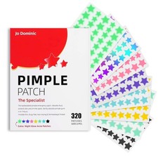 Pimple Stars Patches for Face, 4 Size 320 Counts Acne Patches, Hydrocolloid Patc