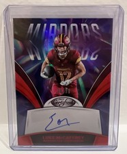 2025 Panini Certified - Mirror Signatures Luke McCaffrey #MS-LMC Red /99 (AU)