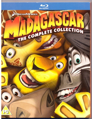 MADAGASCAR - 1 - 3  Complete Collection - BluRAY - NEU/Folie (Sprachhinweis!!!)