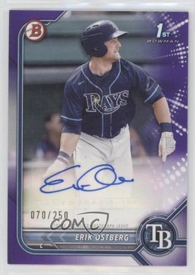 2022 Bowman Paper Prospect Purple Border 70/250 Erik Ostberg #PPA-EO Auto ni4