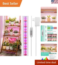 Full Spectrum LED Grow Light Strip for Indoor Plants - 96 Chips, Timer & Dimming