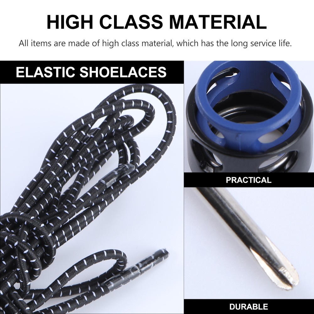 APL 3 Paia Lacci Senza Pizzi per Scarpe per Pigri Comodi Senza Legatura