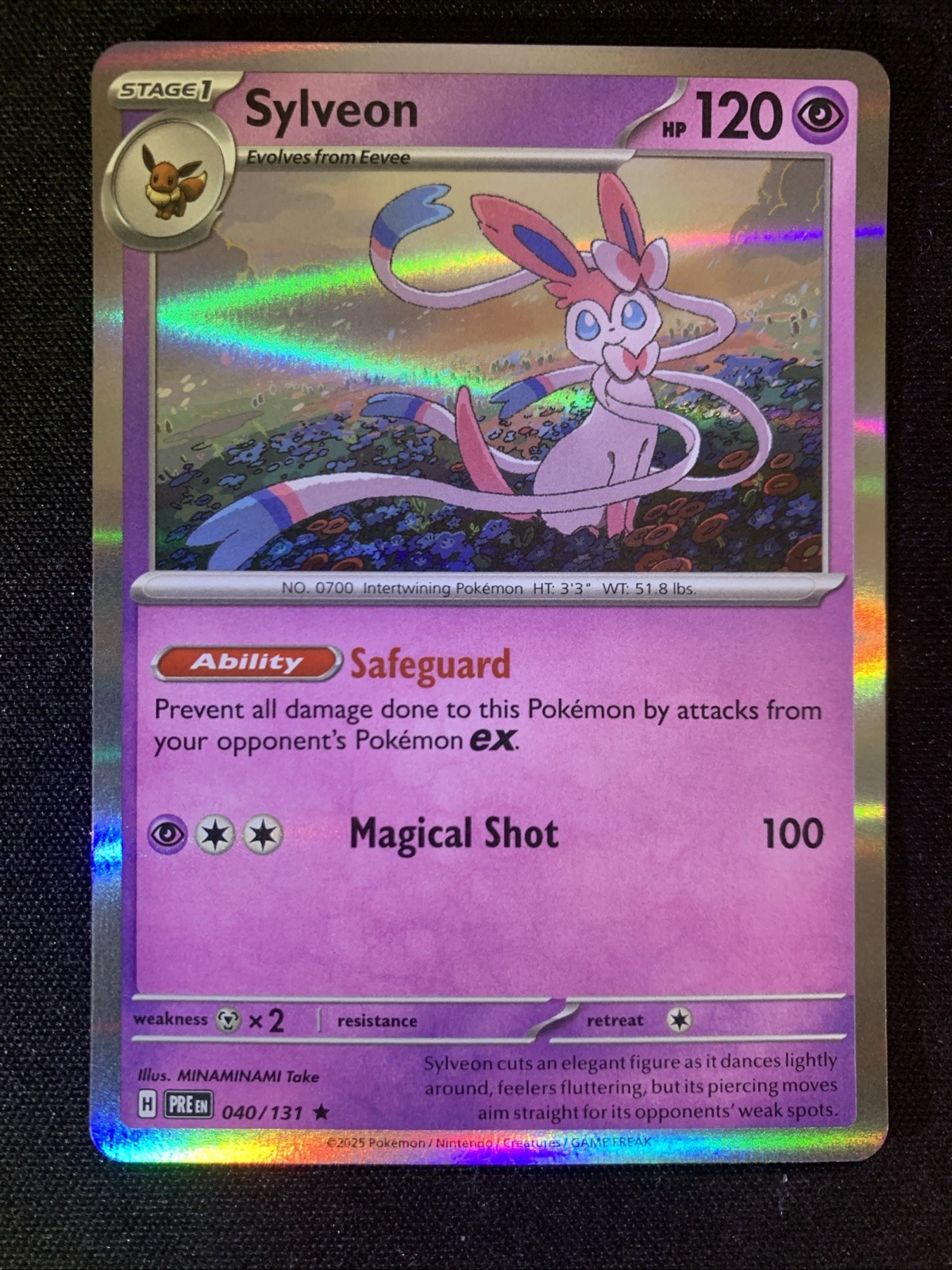 Sylveon Holo Rare SV: Prismatic Evolutions 040/131 NM