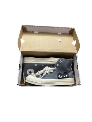 CONVERSE X COMME DES GARCONS PLAY HI -STEEL GREY-AZ-K122-001-1 MENS size 4