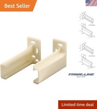 R 7265 Durable Drawer Track Back Plates - Off-White, 3/8 In. x 1 In. - Secure...