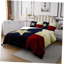 Texas Flag Bedspread Men Women Gifts Bedding Set Vintage Decor King Multi 21