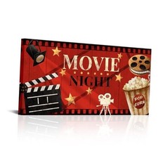 Movie Theater Decor Painting Home Cinema Wall Art Prints Framed Canvas