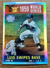 2001 Topps Archives Reserve #82 Maury Wills Luis Aparicio HOF LA Dodgers Sox MLB