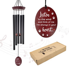 Pet Memorial Wind Chimes for Loss of Dog - Sympathy Windchimes with Deep Tone 5