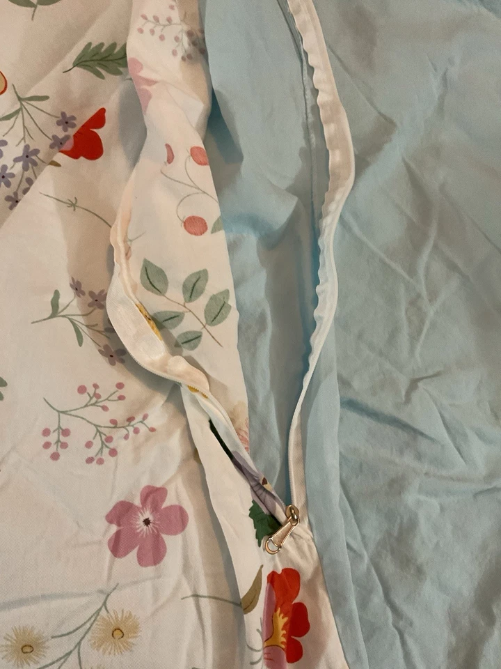 Самый очаровательный мягкий хлопок цветочный двойной пододеяльник - Изображение 4 из 4