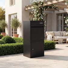 Large Galvanized Steel Mailbox Anti-Theft Outdoor Parcel Box