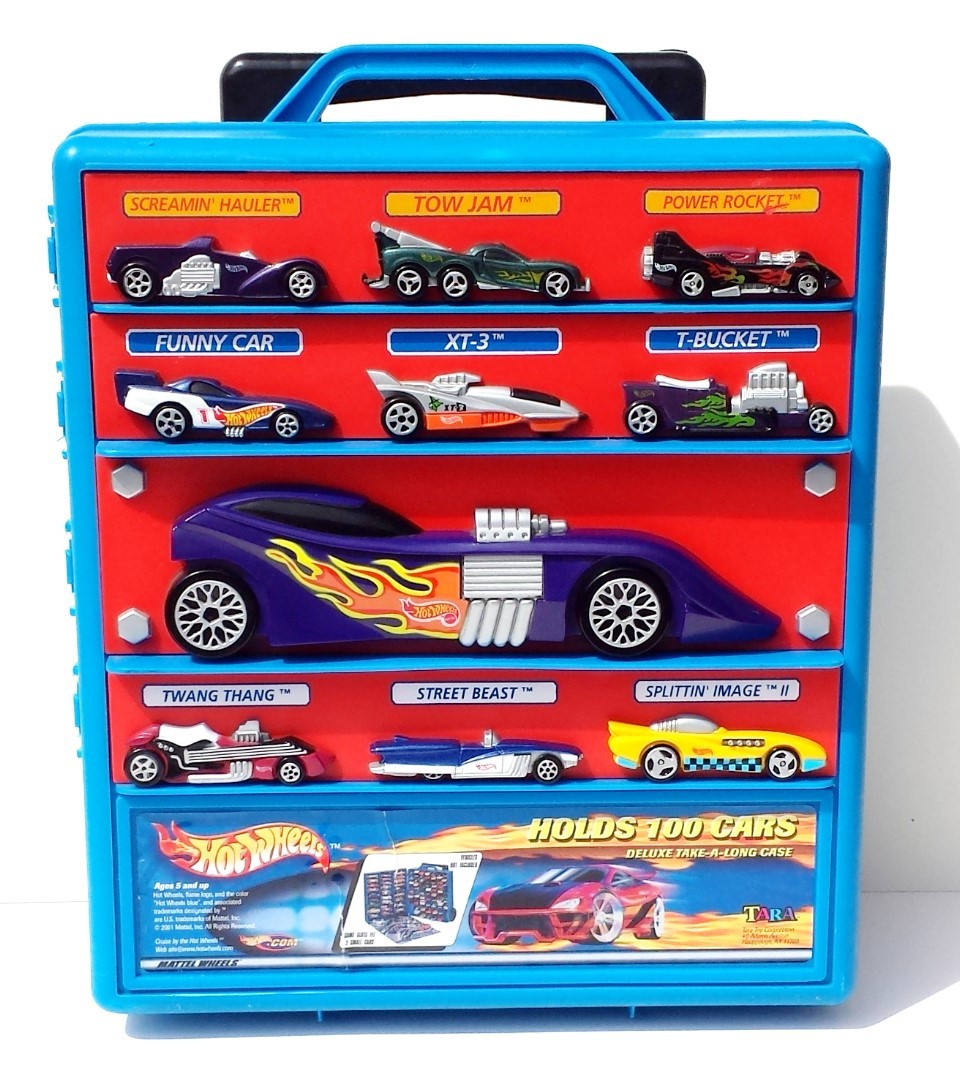HOT WHEELS TARA RARE VARIANT 100 CAR ROLLING CARRY ON AIR TR