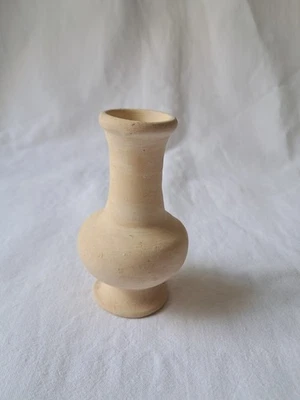 Petit vase en terre cuite non verni H 10 cm vintage - Photo 1/4
