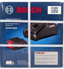 Bosch GXS18V-15N15 18 Volt Li-ion Starter Kit   Charger  18V - 4.0 Ah Battery