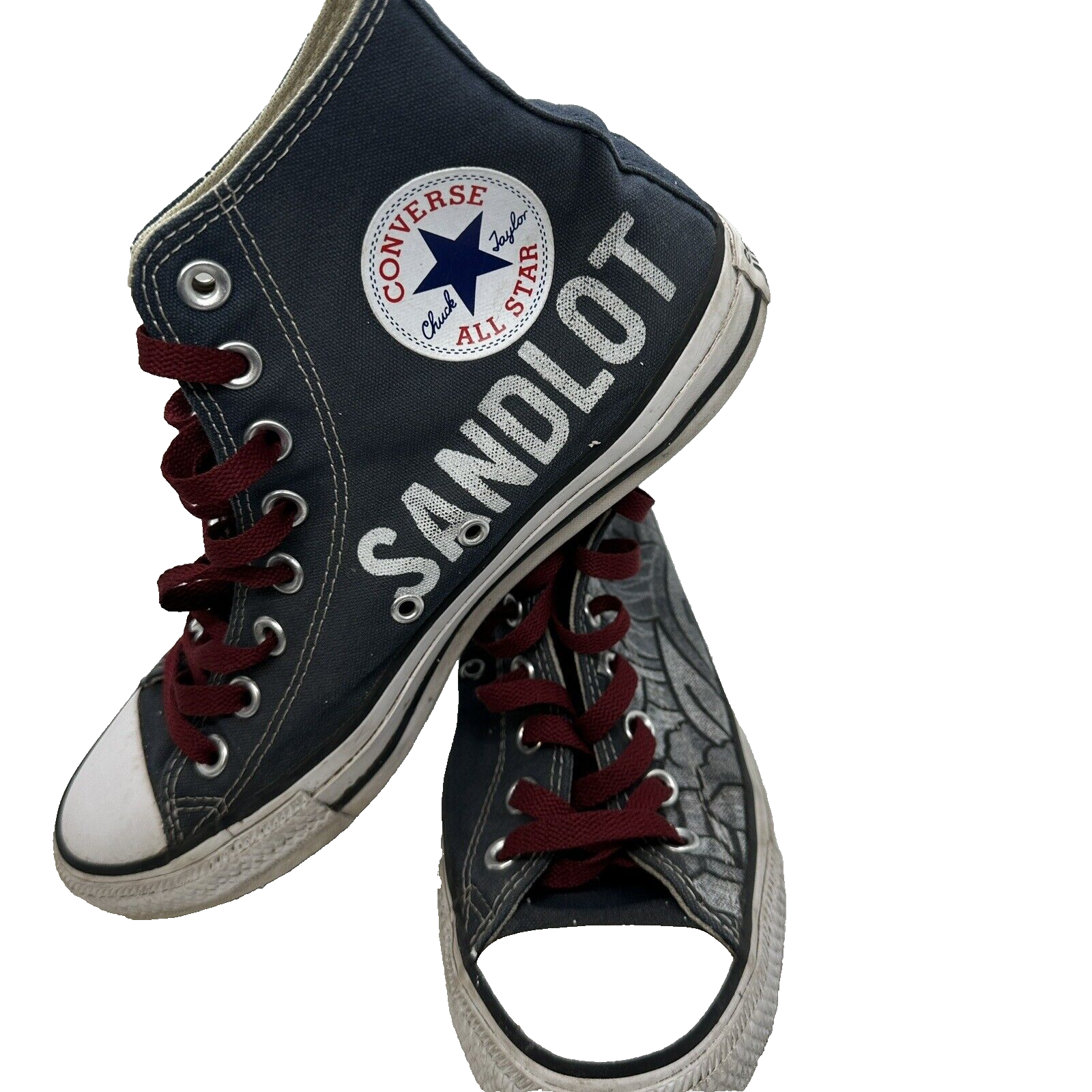SAOLA Converse All Star Chuck Taylor taglia M7 W9 personalizzate Sandlot City Skyline grigio M9622