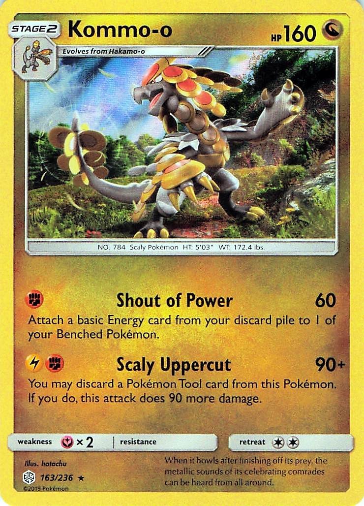 Kommo-o 163/236 - HOLO - SM - Cosmic Eclipse - NM