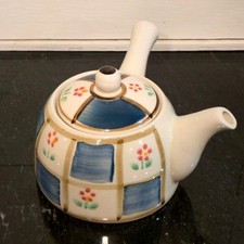 Vintage Japanese Teapot Hand Painted flowers ...