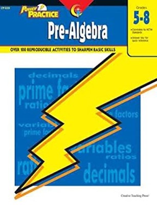 Power Practice : Pre-Algebra Grade 5-8 Paperback