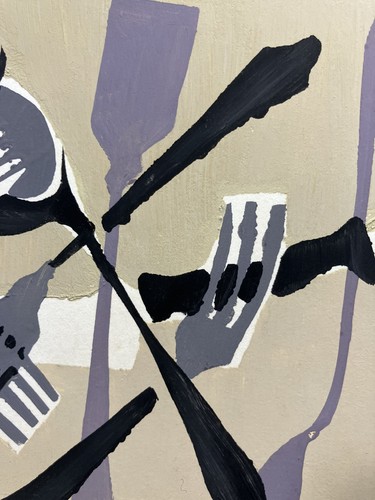 Gouache Paris 1963 Dans l'esprit de Braque Cubisme signée JUAN GRIS PICASSO - Picture 9 of 9