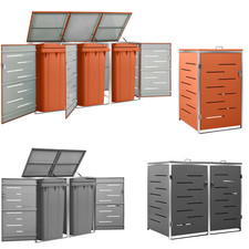 Mülltonnenbox Mülltonnenhaus Mülltonnenverkleidung Aufbewahrungsbox Edelstahl